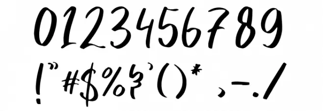 Hanomali Demo Regular Font OTHER CHARS