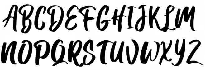 Hanomali Demo Regular Schriftart Groß