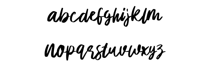 Hanomali Demo Regular Font LOWERCASE