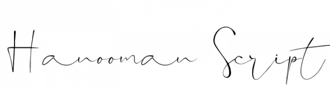 Hanooman Script  フリーフォントのダウンロード