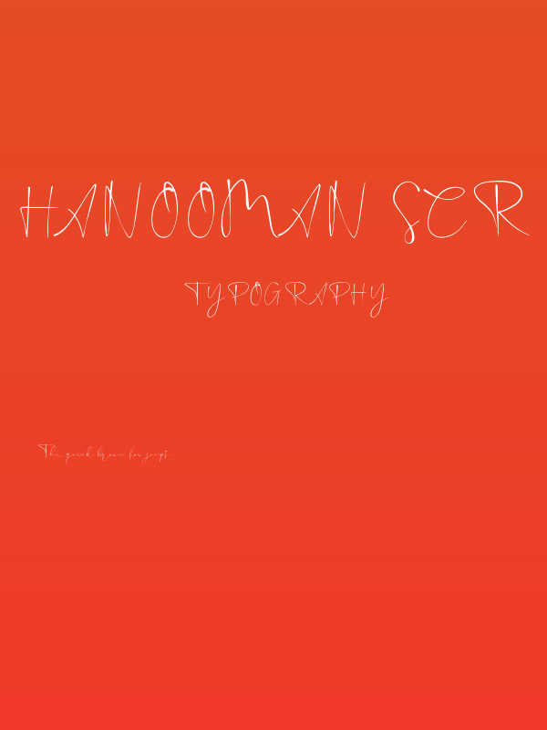 Hanooman Script Poster