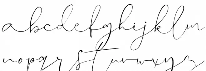 Hanooman Script 字体 小写