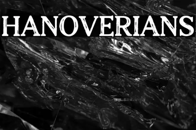 Hanoverians Font examples