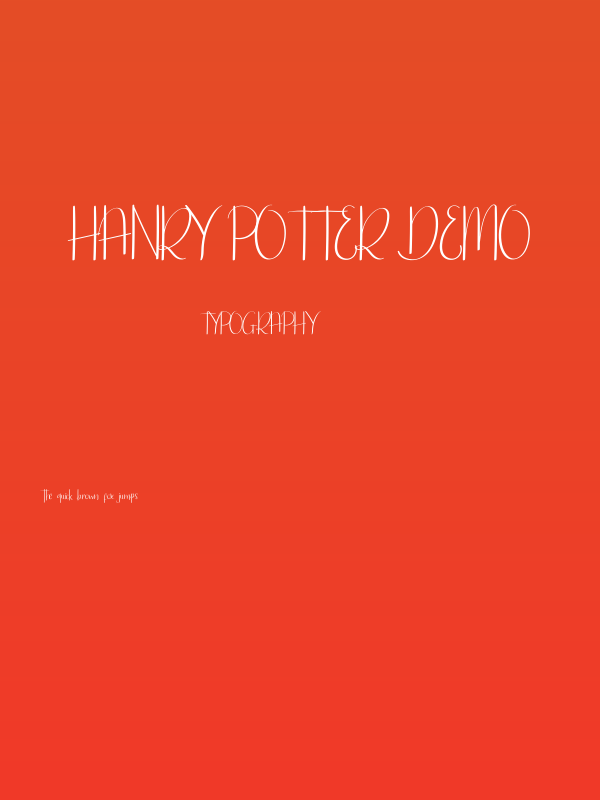 Hanry Potter Demo Poster