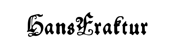 HansFraktur  Free Fonts Download