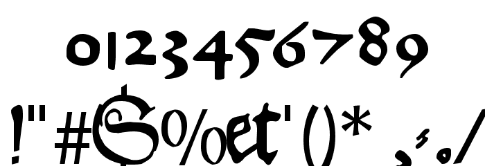 HansFraktur Font OTHER CHARS
