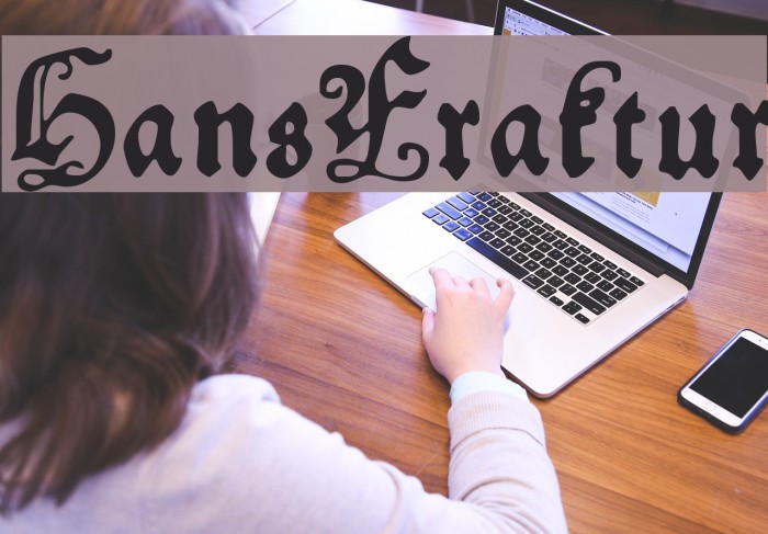 HansFraktur Font examples