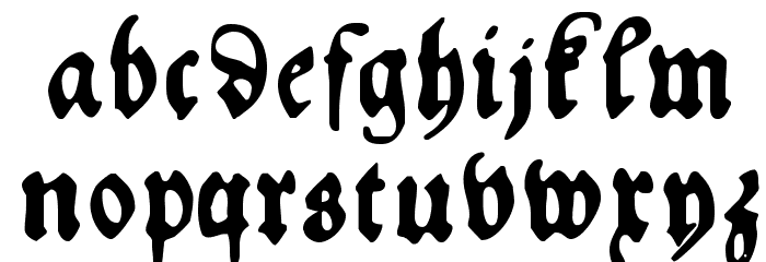 HansFraktur Font LOWERCASE