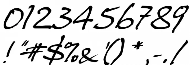 HansHand Font OTHER CHARS