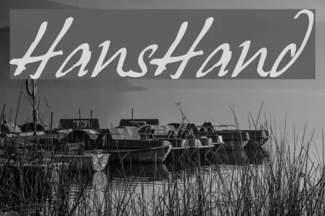 HansHand Font examples