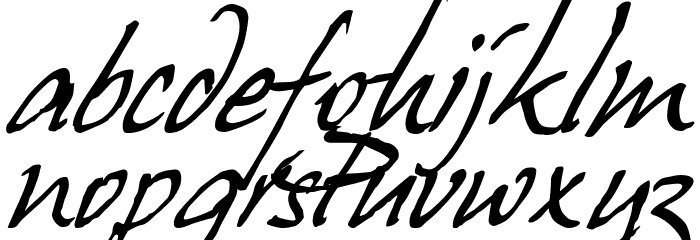 HansHand Font LOWERCASE