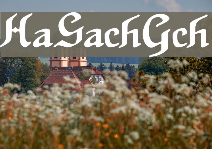 HansSachsGotisch Font examples