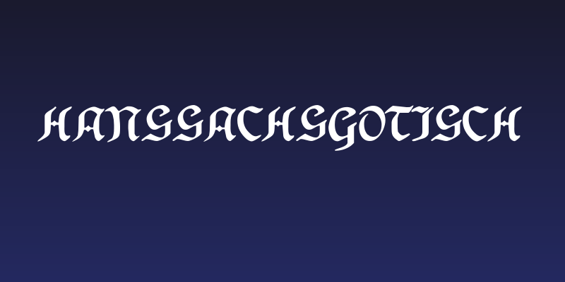 HansSachsGotisch Social Header