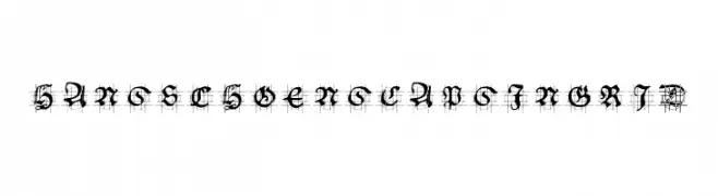 HansSchoensCapsInGrid  フリーフォントのダウンロード