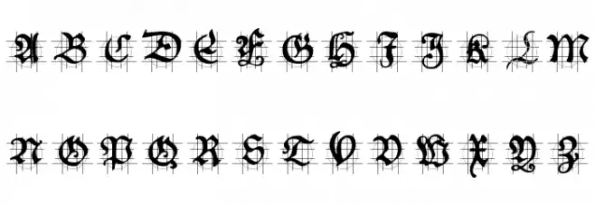 HansSchoensCapsInGrid Schriftart Groß