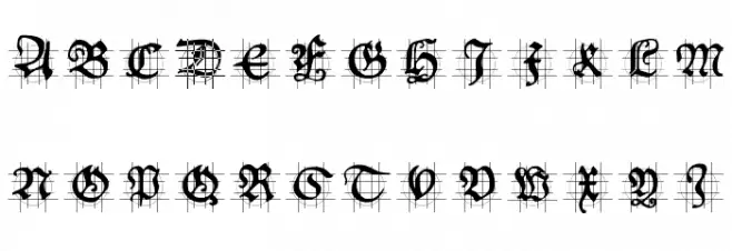 HansSchoensCapsInGrid フォント 小文字