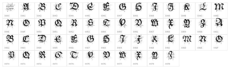 HansSchoenspergerRandomish Character Map
