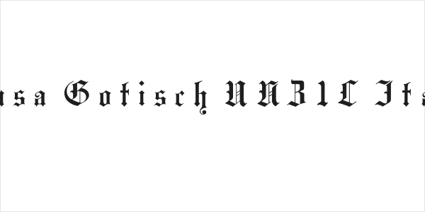 Hansa Gotisch UNZ1L Italic Logo