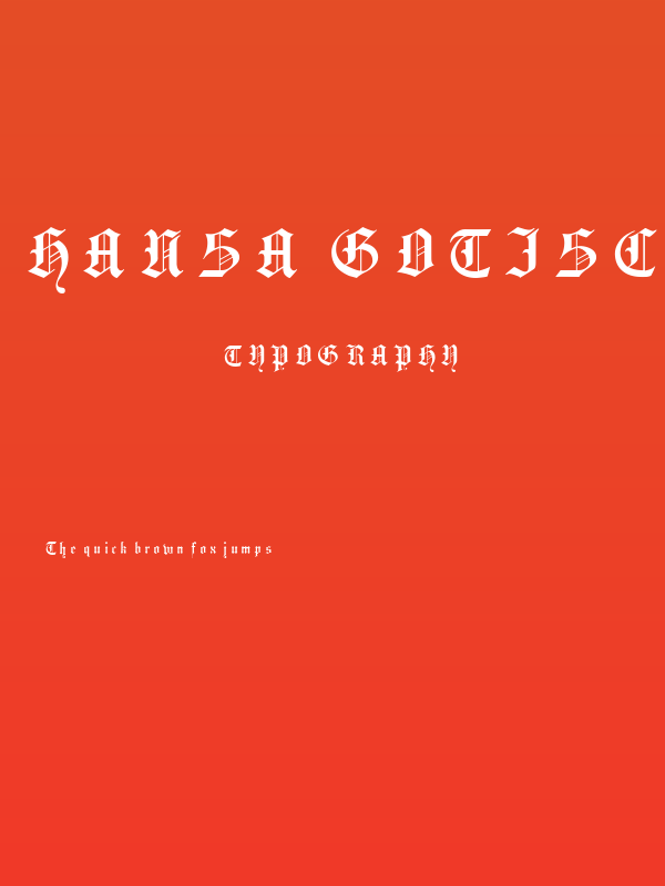 Hansa Gotisch UNZ1L Italic Poster