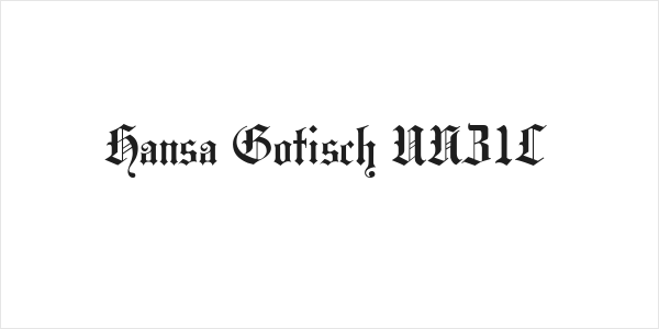 Hansa Gotisch UNZ1L Logo