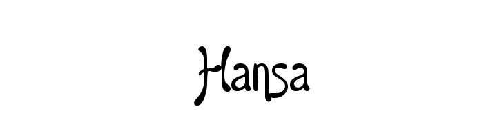 Hansa  Frei Schriftart Herunterladen