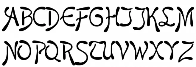 Hansa Font UPPERCASE