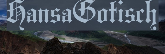 HansaGotisch Font examples
