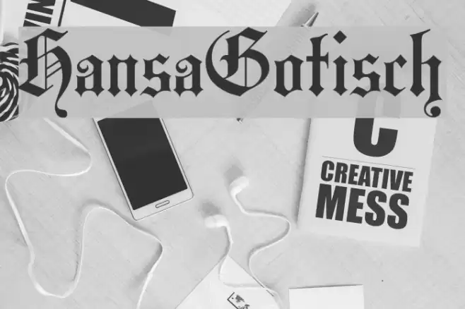 HansaGotisch Font examples