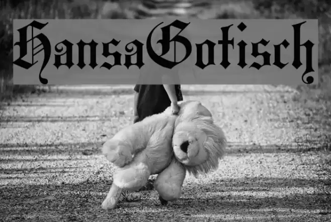 HansaGotisch Font examples