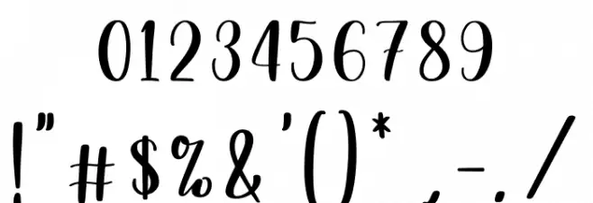 Hanse_DEMO Font OTHER CHARS