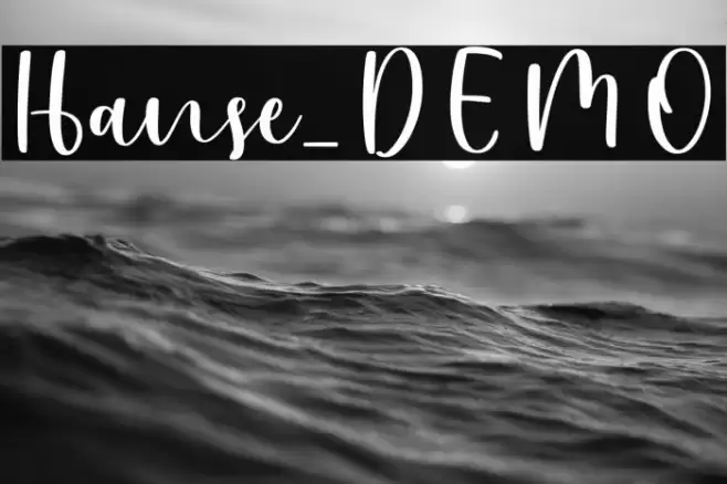Hanse_DEMO Font examples