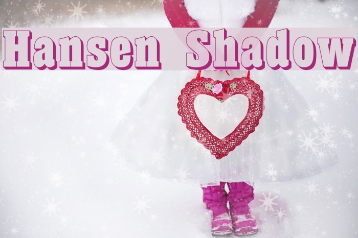 Hansen Shadow Font examples