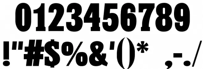 Hansen Font OTHER CHARS