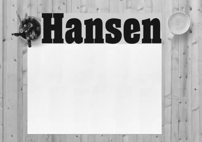 Hansen Font examples
