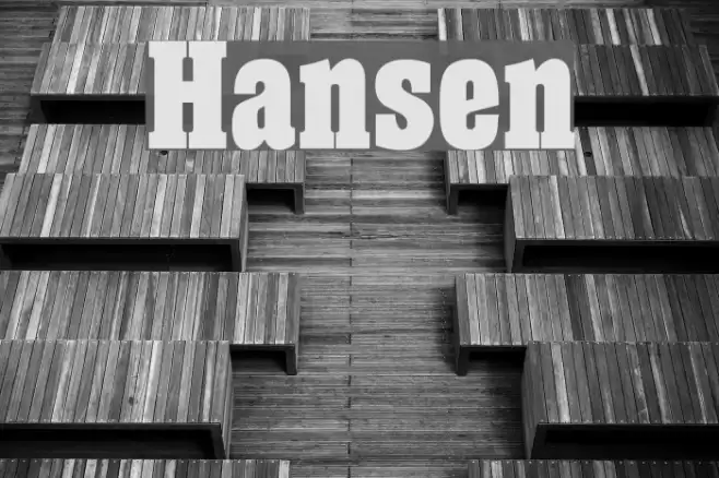 Hansen Font examples