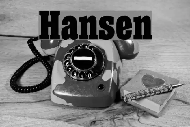 Hansen Font examples
