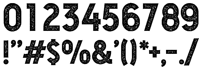 Hansief Rough Font OTHER CHARS