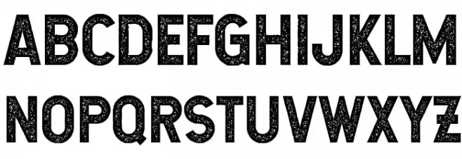 Hansief Rough Шрифта ВЕРХНИЙ
