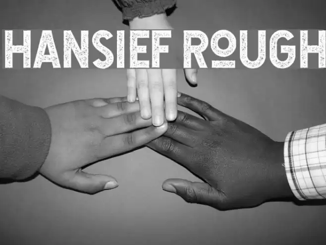 Hansief Rough Font examples