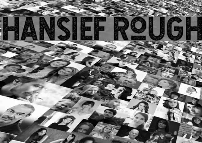 Hansief Rough Font examples