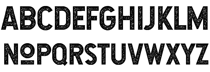 Hansief Rough Font LOWERCASE