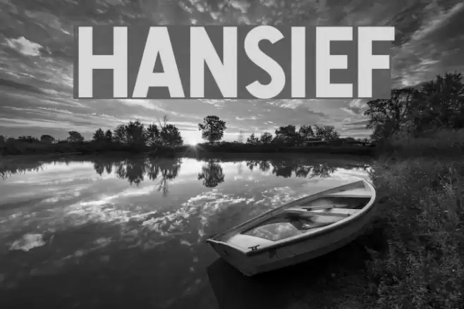 Hansief Font examples