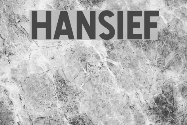 Hansief Font examples