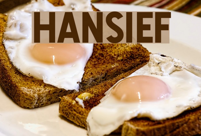 Hansief Font examples