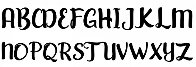Hansley Шрифта ВЕРХНИЙ