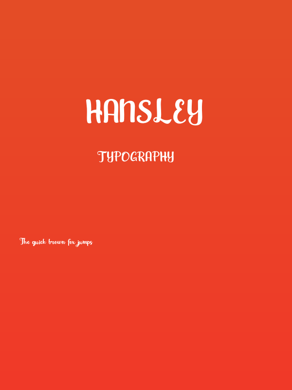 Hansley Poster