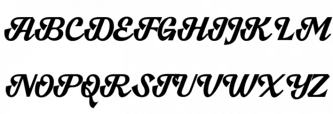 Hanstoc Script PERSONAL USE Regular Fonte MAIÚSCULAS