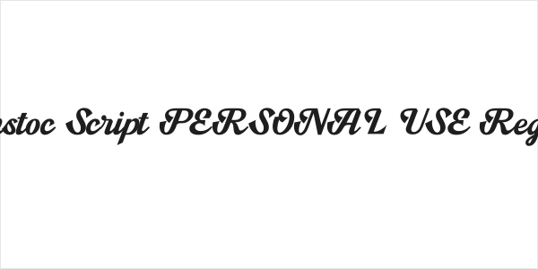 Hanstoc Script PERSONAL USE Regular Logo