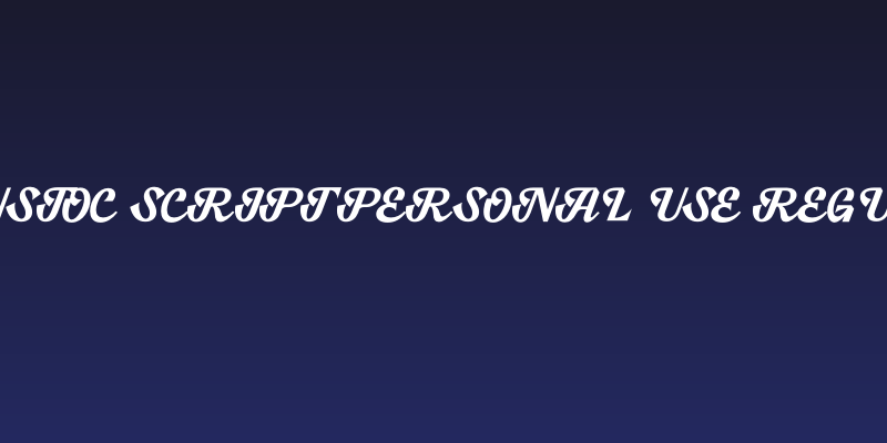 Hanstoc Script PERSONAL USE Regular Social Header
