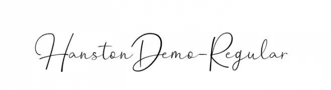 HanstonDemo-Regular  les polices de caractères gratuit tlcharger
